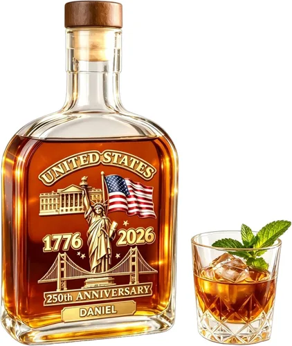 Vista 18 de Juego de decantadores de whisky personalizados para hombres, para el hogar, bar, decantadores de licor personalizados, caja de madera, vasos
