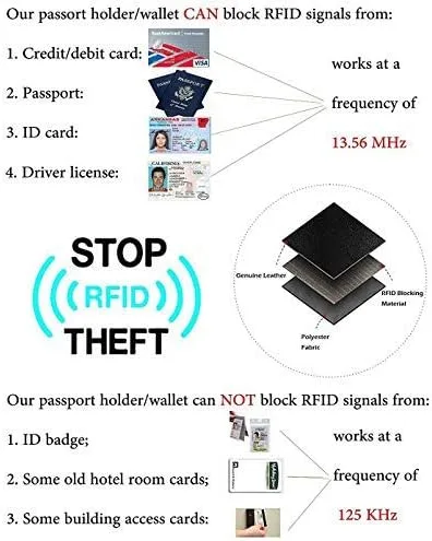 Vista 7 de Pequeñas carteras de bolsillo con bloqueo RFID para hombres y mujeres