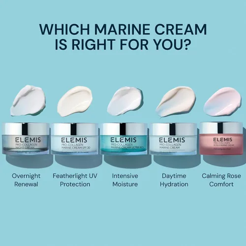 Vista 7 de ELEMIS Pro-Collagen Marine Cream Ultra Rich – Deeply Hydrating Anti-Wrinkle Cream for Dry Skin, Firms, Smooths and Nourishes Dry Skin