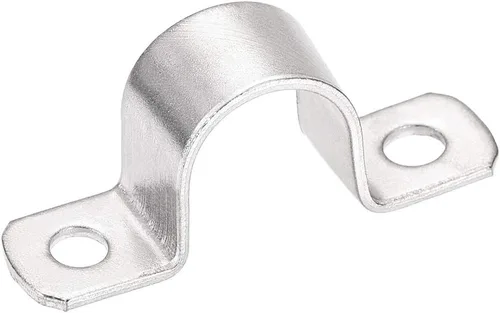 Vista 7 de uxcell Correa de tubo rígida de 0.630 in (0,6 pulgadas), 2 correas de tubo de agujeros 304 abrazadera de tubo de tensión de acero inoxidable 2 piezas