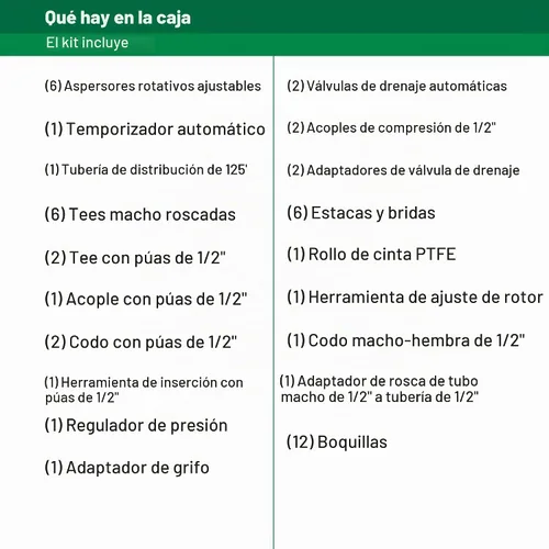 Vista 2 de Rain Bird 32ETI Kit de sistema de rociadores automático fácil de instalar en tierra