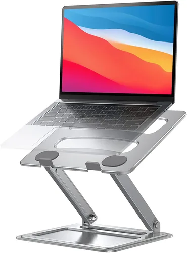 Vista 9 de LORYERGO Soporte ajustable para laptop portátil, para laptops de 17.3 pulgadas, soporta hasta 17.6 libras, postura ergonómica y disipación de calor