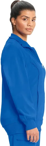 Vista 64 de Infinity by Cherokee 2391A - Chaquetas médicas con cremallera frontal para mujer, tela elástica en 4 direcciones