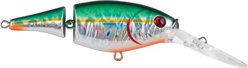 Vista 23 de Berkley Flicker Shad Jointed Fishing Hard Bait Negro plateado