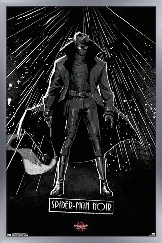 Vista 10 de Trends International Marvel Spider-Man - Póster de pared con texto en inglés "Into The Spider-Verse", de Spider-Man Noir, 14.725 x 22.375 pulgadas