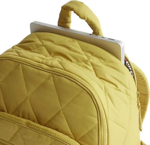 Vista 5 de Vera Bradley Mochila Bancroft de peso pluma para mujer, oliva dorado, talla única