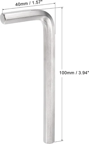 Vista 2 de uxcell Llave hexagonal de 0.315 in, herramienta de reparación CR-V en forma de L