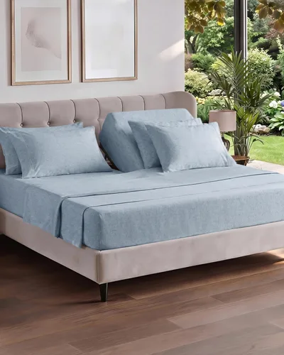 Vista 229 de Juego de sábanas Twin de 4 piezas - Cómodo, transpirable y refrescante - Juego de ropa de cama de lujo de hotel ultrasuave con bolsillos profundos