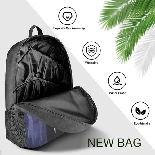 Vista 9 de Mochilas de moda conjunto mochila con lonchera bolsa de almuerzo estuche de lápices bolsa de lápices