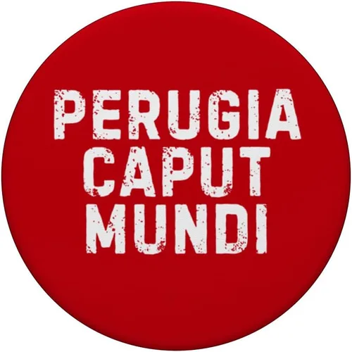 Vista 3 de Perugia Caput Mundi Città Simpatica Uomo Donna Bambino PopSockets Adhesive PopGrip