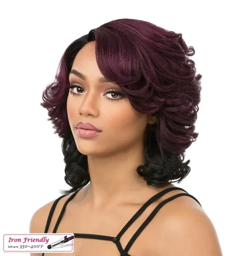 Vista 5 de it's a wig! Pelo Sintético Full Cap - MAGIC (1 Jet Black)
