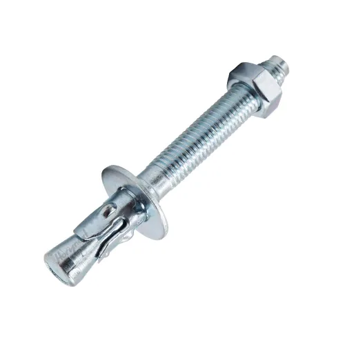 Vista 21 de Anclaje de cuña de 1/2" x 2-3/4", solo para cemento y hormigón, tornillos de acero al carbono galvanizados y pernos de retraso (10 unidades)