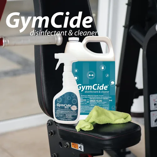 Vista 5 de GymCide - Desinfectante, limpiador y desodorante para gimnasios, equipos deportivos y centros de fitness