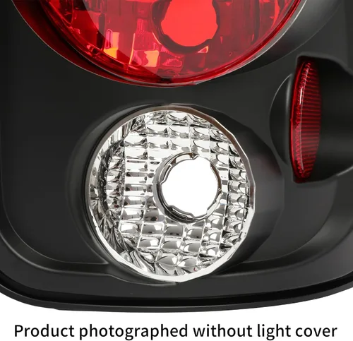 Vista 6 de Kojem Luz trasera compatible con Chevy Silverado 1999-2004 y GMC Sierra Stepside Lámparas de freno traseras de plástico con par de bombillas carcasa