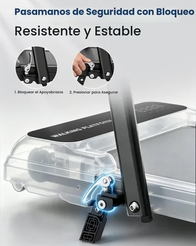 Vista 9 de Walking Pad Treadmill for Home, Walking Pad with Incline and Handle Bar