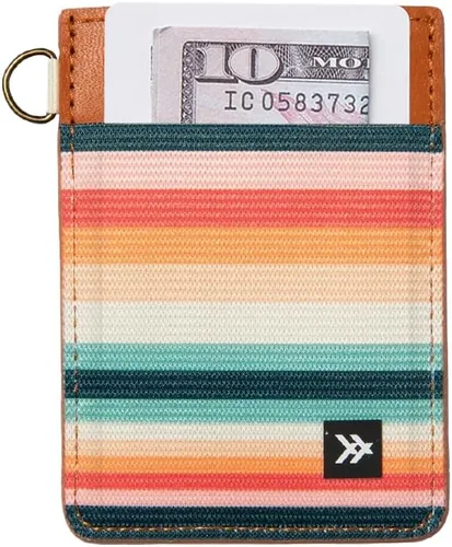 Vista 12 de Thread Wallets Cartera minimalista ultra delgada para tarjetas, Negro, Talla única, Casual