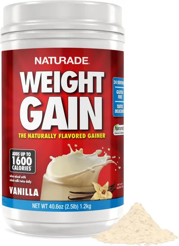 Vista 9 de Naturade - Mezcla de bebida totalmente natural para ganar peso - Sin gluten, sabor delicioso, 1600 calorías por porciones - Ganador de masa