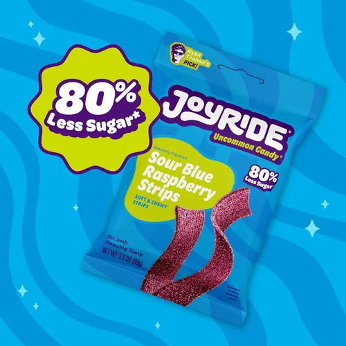 Vista 3 de Joyride Tiras de frambuesa azul agrio, 3.5 oz