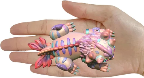 Vista 3 de Monster Series-IX Dragon CAT - Molde de silicona de resina epoxi 3D, manualidades, arcilla polimérica, yeso