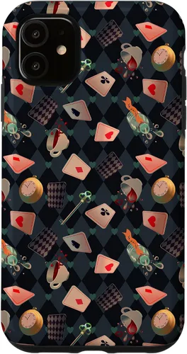 Vista 8 de Funda de regalo para iPhone 16 con diseño de cuento de hadas de Alicia en el país de las maravillas