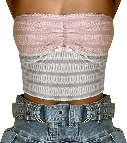 Vista 2 de Bra with Thick Back Band Transparent Bra Straps Clear Back Strapless Bra Sleep T Shirt Best Prime Deal Lightly Lined P