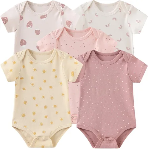 Vista 14 de Conjunto de canastilla para bebé, 9 piezas, conjunto de mamelucos y pantalones, conjunto de regalo unisex para bebé