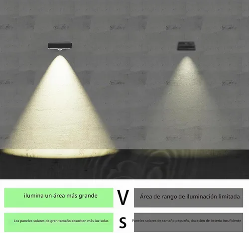 Vista 5 de Luces solares para vallas, 10 modos de cambio de color RGB, luces solares