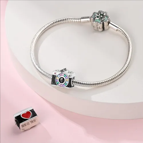 Vista 13 de LNQOBU Happy Life - Colgante para pulseras de abalorios, plata de ley 925 para mujer (con un espaciador de cuentas)