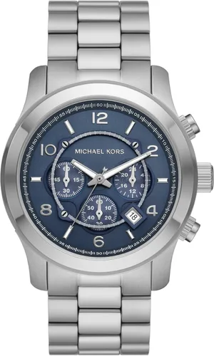 Vista 17 de Michael Kors Runway - Reloj cronógrafo de acero inoxidable para hombre con correa de acero o silicona