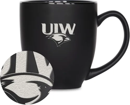 Vista 25 de Rico Industries - Taza de cerámica mate negra con grabado láser estándar de 15oz para NCAA (escuelas T & U) - Para bebidas calientes o frías
