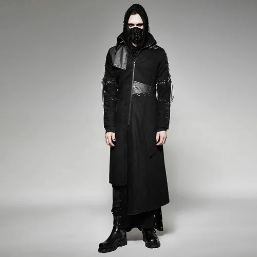 Vista 4 de PUNK RAVE - Máscara punk para hombre, diseño de hip hop, estilo fresco, para Halloween, para fiestas