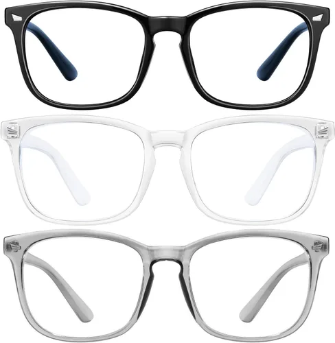 Vista 22 de hunsquer Gafas de luz azul para mujer/hombre
