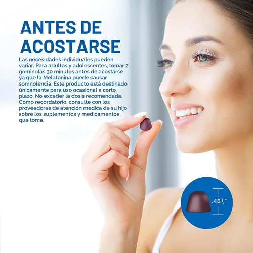 Vista 6 de Natural Vitality Gomitas para dormir SLEEP, suplemento de magnesio con melatonina y L-teanina, vegano, sin gluten, ayuda al cuerpo a conciliar