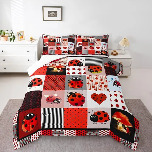 Vista 28 de Lindo Juego de Edredón de Elefante Juego de Ropa de Cama de Animales de Dibujos Animados para Niños Niñas Mujeres Adultos Edredón de Hojas