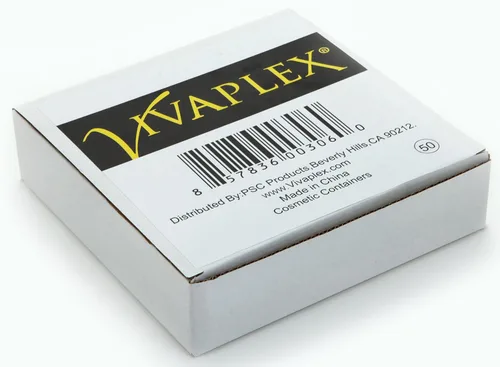 Vista 2 de Recipientes para cosméticos, 50 frascos transparentes, vacíos, 0.17 oz, de plástico