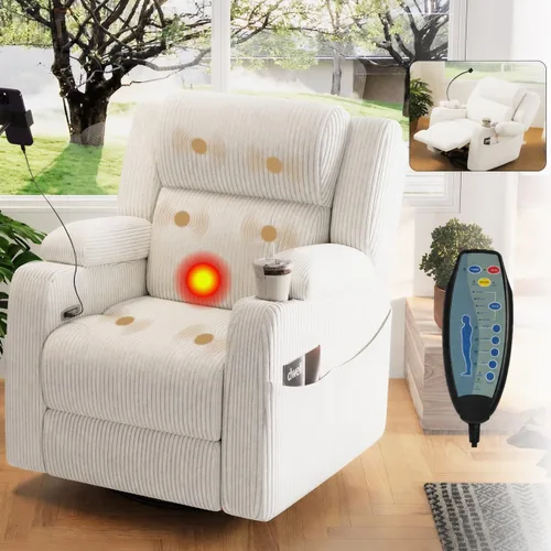 Vista 22 de Silla reclinable giratoria de 270° para adultos
