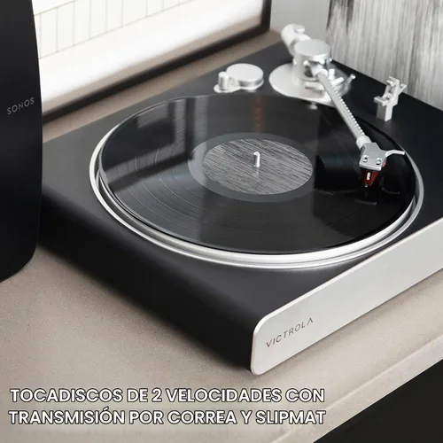 Vista 6 de Victrola Stream Carbon - Tocadiscos Wi-Fi, funciona con Sonos, color negro Carbono