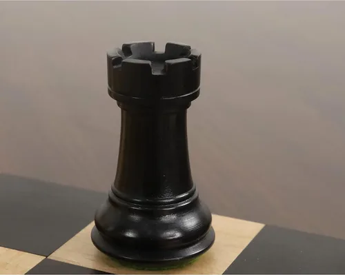 Vista 9 de Juego de piezas de ajedrez profesional Staunton de 3" - Boj ebonizado ponderado