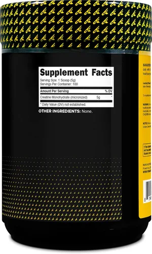 Vista 4 de Primaforce Monohidrato de creatina micronizada en polvo 17.64 oz (1.1 libras)