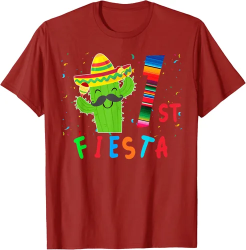 Vista 45 de Camiseta mexicana para fiesta temática de cumpleaños a juego, Negro, S