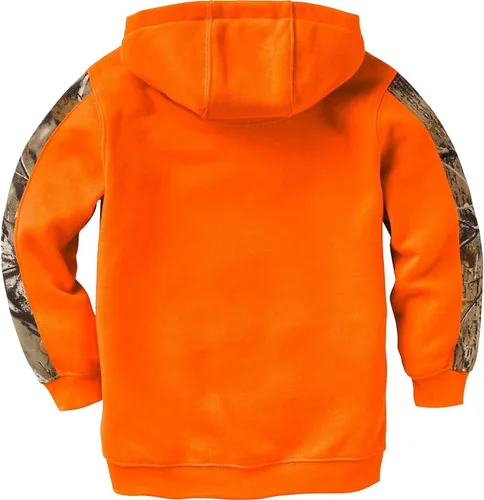 Vista 2 de Legendary Whitetails Sudadera con capucha para niños, diseño de camuflaje, cómodo diseño de cuello en V