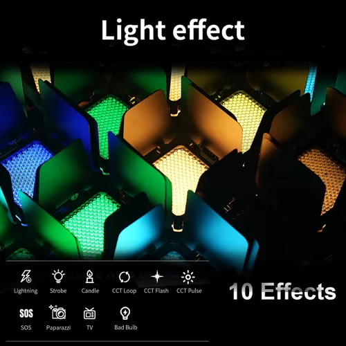 Vista 2 de ZHIYUN FIVERAY M20 Combo de luz de video bicolor [oficial], luz de fotografía de cámara portátil de 20 W, CRI 95+, 2700K-6500K, TLCI 97+, 4500mAh