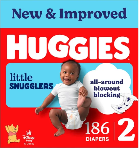 Vista 41 de Huggies Little Snugglers - Pañal para bebé, talla 1, 8 a 14 libras, 34717, 20