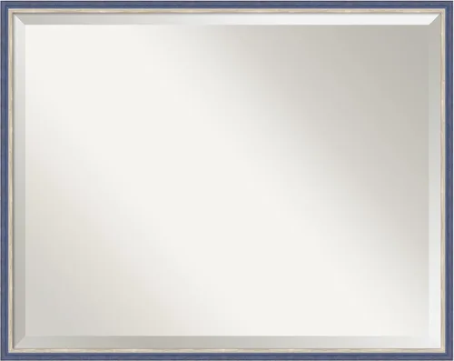 Vista 11 de Amanti Art Theo - Espejo de pared negro de 21 x 17 pulgadas, espejo rectangular estrecho de baño para decoración de pared de sala de estar, marco