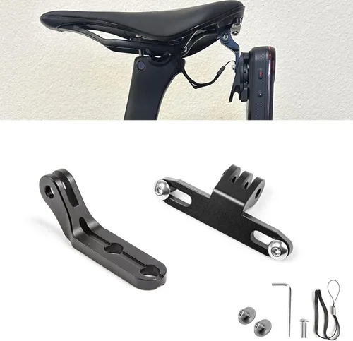 Vista 14 de Xotic Tech - Abrazadera para sillín de bicicleta compatible con Garmin Varia RCT715 Combo de montaje de luz trasera, ajuste universal, tipo B