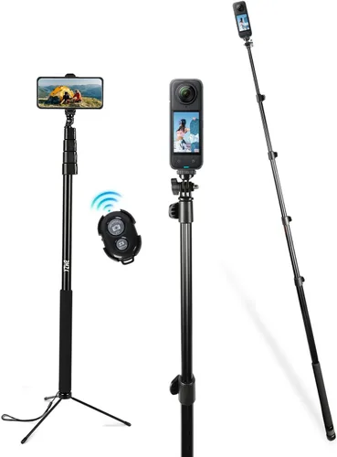 Vista 7 de BMZX Soporte de trípode universal para teléfono con tornillo de 1/4 pulgadas, soporte de teléfono ajustable giratorio de 360 grados para iPhone