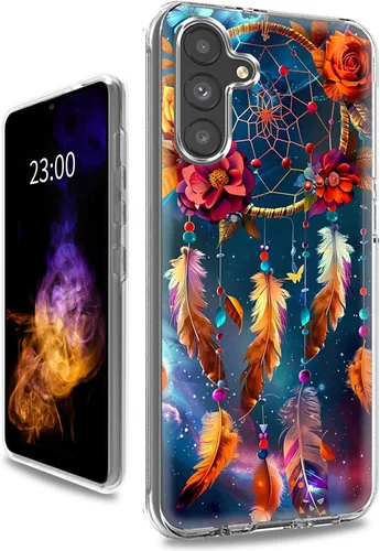 Vista 15 de Funda transparente para Samsung A15 5G de 6.5 pulgadas, doble capa protectora a prueba de golpes de PC transparente de silicona suave