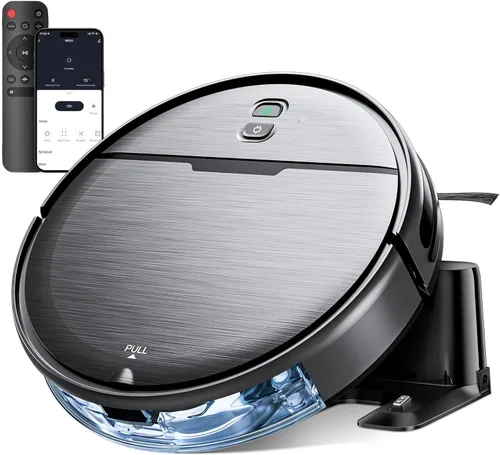 Vista 10 de Robot Vacuum and Mop Combo, 2 in 1 Robot Vacuum Cleaner with WiFi/App, Smart Robotic Vacuums with Strong Suction, Schedule, Self-Charging, Slim