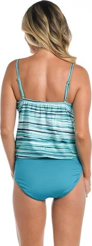Vista 2 de 24th & Ocean Traje de baño tankini con lazo lateral estándar para mujer