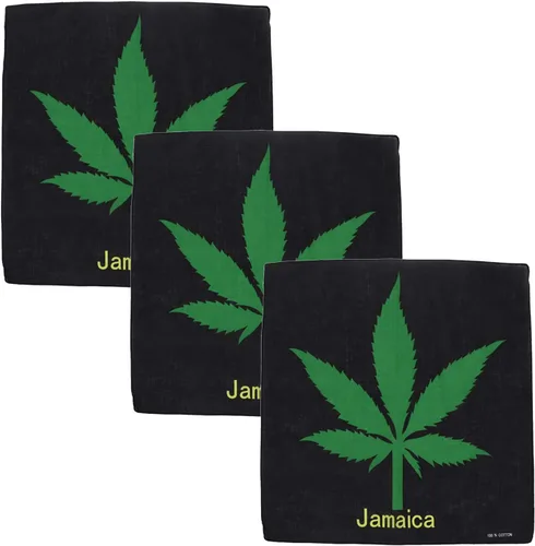 Vista 7 de Motique Accessories Juego de 3 bandanas grandes de algodón - Banderas del Caribe